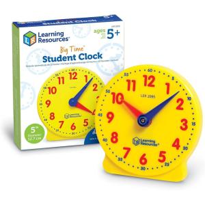 image:imageLearning Resources Big Time Student Clock Teaching amp Demonstration Clock Develops Time and Early Math Skills Ages 5 Clock for Learning 12 HourBack to School GiftsClock