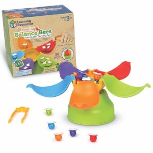 image:imageLearning Resources Blooming Balance Bees Fine Motor Sorting Set  Preschool Learning Activities Fine Motor Games Color Sorting Toys for Toddlers 35 Matching and Counting Toys for Toddlers