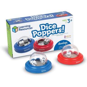 image:imageLearning Resources Dice Poppers  Board Game Accessory Dice Game Popper for Trivia Nights Math for Kids Ages 3