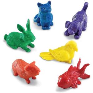 image:imageLearning Resources Domestic Pets Counters  Counting and Color Sorting Toddler Activities Toys Sensory Bin Montessori Fine Motor Skills Manipulatives for Preschoolers Gifts for Boys and Girls