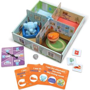 image:imageLearning Resources Elephant in the Room Positional Word Activity Set  Toddler Board Games Language and Critical Thinking Skills Sentence Building Language Development Gifts for Boys and Girls