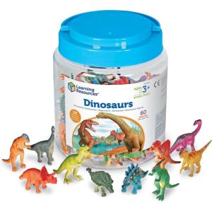 image:imageLearning Resources Farm Animal Counters  60 Pieces Ages 3 Toddler Learning Toys Farm Animals Toys Develops Counting and Matching SkillsDinosaur Counters