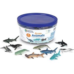 image:imageLearning Resources Farm Animal Counters  60 Pieces Ages 3 Toddler Learning Toys Farm Animals Toys Develops Counting and Matching SkillsOcean Counters