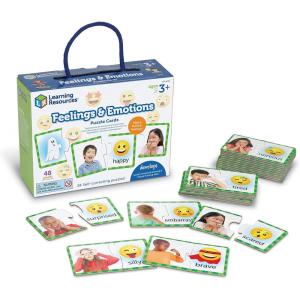 image:imageLearning Resources Feelings amp Emotions Puzzle Cards  SEL Emotional Regulation Tools for Kids Toddlers Calming Corners Montessori Essentials Matching Games Flash Cards Homeschool PreschoolMedium
