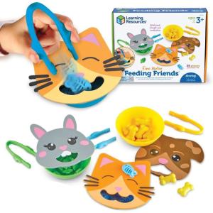 image:imageLearning Resources Fine Motor Feeding Friends  Fine Motor Toys for Toddlers Counting Skills Color and Shape Sorting Matching Skills Montessori Activities Birthday Gift for Boys and Girls