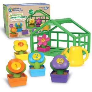 image:imageLearning Resources Growing Greenhouse Color amp Number Playset  12 Pieces Ages 18 Months  Preschool Activities Toddler Montessori Toys Gifts for Boys and Girls