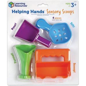 image:imageLearning Resources Helping Hands Sensory Scoops  Fidget Sand Toys Water Bin Play Tool Set Fine Motor Games Toddler Daycare Essentials Preschool Sensory Bin Toys Outdoor Toys for Toddlers 35