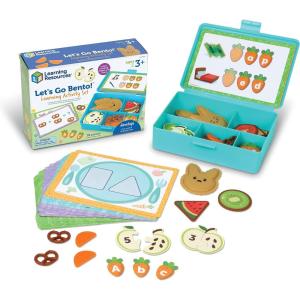 image:imageLearning Resources Lets Go Bento Learning Activity Set  78 Pieces Ages 3 Preschool Activities Toddler Toys Feelings and Emotions Fine Motor Skills