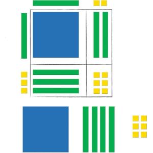 image:imageLearning Resources Magnetic Algebra Tiles Algebraic Math Skills Magnets for Any Magnetic Surface 72 Piece Set Ages 11