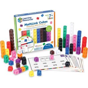 image:imageLearning Resources MathLink Cubes Kindergarten Math Activity Set Dino Time  Math Manipulatives for Elementary School Kindergarten Toys Counting Blocks for Classroom Centers and HomeschoolElementary Activity Set