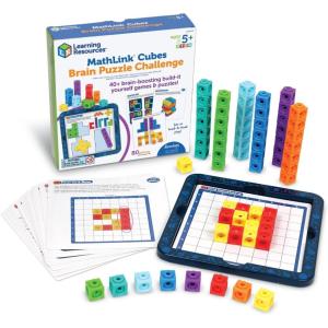 image:imageLearning Resources MathLink Cubes Kindergarten Math Activity Set Dino Time  Math Manipulatives for Elementary School Kindergarten Toys Counting Blocks for Classroom Centers and HomeschoolPuzzle Challenge