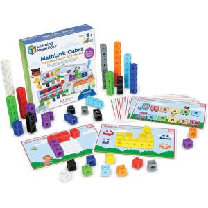 image:imageLearning Resources MathLink Cubes Kindergarten Math Activity Set Dino Time  Math Manipulatives for Elementary School Kindergarten Toys Counting Blocks for Classroom Centers and HomeschoolPreschool Activity Set