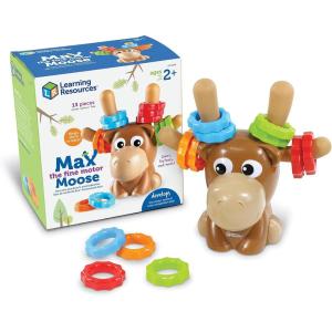 image:imageLearning Resources Max the Fine Motor Moose  13 Pieces Ages 2 Toddler Learning Toys Fine Motor Toy for Toddlers Preschool Toys