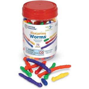 image:imageLearning Resources Measuring Worms  72 Pieces Ages 3 Toddler Learning Toys Counters for Kids