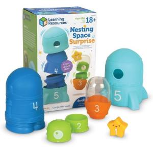 image:imageLearning Resources Nesting Space Surprise Preschool Learning Activities Fine Motor Skills Montessori Preschool Toys Space Toys Ages 18 Months 9 Pieces