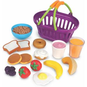 image:imageLearning Resources New Sprouts Breakfast Foods Basket  16 Pieces Ages 18 months Pretend Play Food for Toddlers Toddler Kitchen Toys Preschool Learning ToysBreakfast Basket