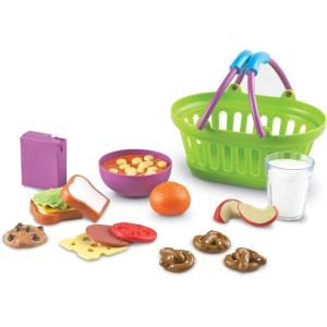 image:imageLearning Resources New Sprouts Breakfast Foods Basket  16 Pieces Ages 18 months Pretend Play Food for Toddlers Toddler Kitchen Toys Preschool Learning ToysLunch Basket