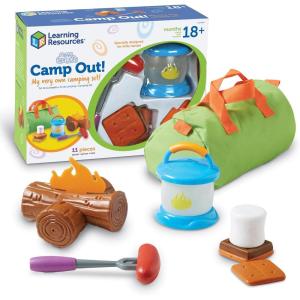 image:imageLearning Resources New Sprouts Camp Out My Very Own Camping Set  11 Pieces Ages 18 Months Toddler Outdoor Toys Prentend and Play Gift for Birthday