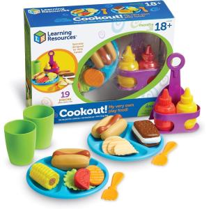 image:imageLearning Resources New Sprouts Cookout 19 Pieces Ages 18 months Barbecue Set Pretend Play Food for ToddlersCookout