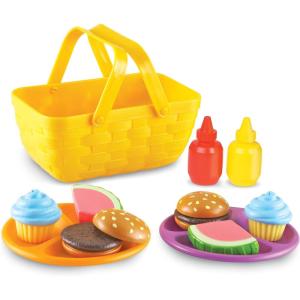 image:imageLearning Resources New Sprouts Cookout 19 Pieces Ages 18 months Barbecue Set Pretend Play Food for ToddlersPicnic