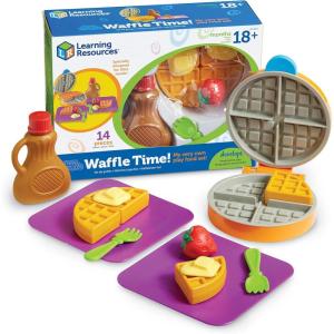 image:imageLearning Resources New Sprouts Waffle Time  Breakfast Pretend Play Food Kitchen Toys Montessori Educational Game Fine Motor Skills Gifts for Boys and GirlsWaffle Time