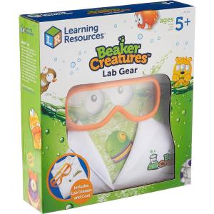 image:imageLearning Resources Primary Science Lab Gear  Kids Lab Coat and Goggles Pretend Play Scientist Gear and Career Costumes for Kids Mad Scientist Costume Toddler DressUp Set STEM Play Ages 36Beaker Creatures
