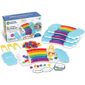 image:imageLearning Resources Rainbow Sorting Set  fine motor sorting patterning amp addition skills Toddler Educational Toys sensory trayClassroom Set