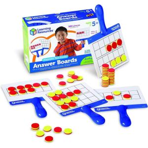 image:imageLearning Resources Rainbow TenFrames Classroom Set 140 Pieces  Math Tools for Students Ages 5 School Supplies and Teacher Resources Classroom SuppliesAnswer Boards