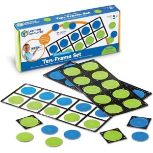 image:imageLearning Resources Rainbow TenFrames Classroom Set 140 Pieces  Math Tools for Students Ages 5 School Supplies and Teacher Resources Classroom SuppliesGIANT MAGNETIC TENFRAME SET
