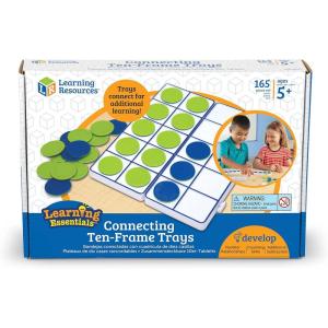 image:imageLearning Resources Rainbow TenFrames Classroom Set 140 Pieces  Math Tools for Students Ages 5 School Supplies and Teacher Resources Classroom SuppliesConnecting TenFrame Trays
