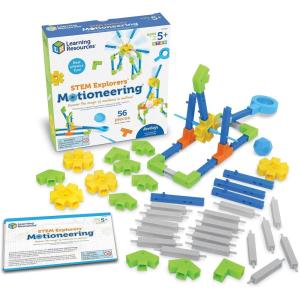image:imageLearning Resources STEM Explorers Motioneering  56 Pieces Ages 5STEM Toys for Kids Brain Teaser Toys and Games Kindergarten Games