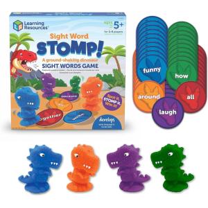 image:imageLearning Resources Sight Word Stomp  Alphabet Toys Phonics Flash Cards Classroom Board Games ABC Homeschool Reading Manipulatives Gifts for Boys and Girls Visual Vocabulary