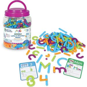 image:imageLearning Resources Skill Builders Kindergarten Letter amp Number Maker  60 Pieces Ages 6 Kindergartner Learning Materials Homeschool and Classroom Supplies Math Games for KidsClassroom Set