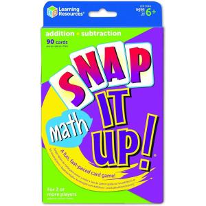 image:imageLearning Resources Snap It Up Math Addition and Subtraction Card Game90 Cards 26 players Grades 1 and Up Ages 6 and UpCard Game