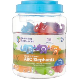 image:imageLearning Resources SnapnLearn ABC Elephants  Educational Alphabet Elephant Toy Fine Motor Skills Counting and Sorting Toddler Montessori Toys Gifts for Boys and Girls Ages 2Modern