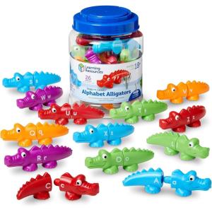 image:imageLearning Resources SnapnLearn Alphabet Alligators  Toddler Toys Preschool ABC Activities Fine Motor Skills Alphabet Manipulatives Phonetics and Reading Sensory Gifts for Boys and GirlsAlligators