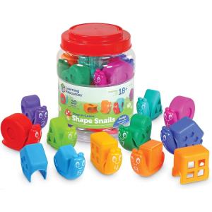 image:imageLearning Resources SnapnLearn Shape Snails  20 Pieces Age 18 Months Toddler Learning Activities Educational Toys Set Color Teaching Toys