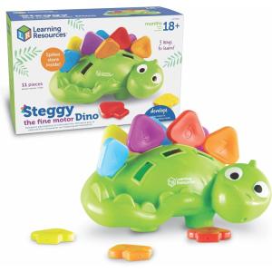 image:imageLearning Resources Steggy the Fine Motor Dino  11 Pieces Ages 18 Months Fine Motor and Sensory Toddler Preschool Toys Gifts for Kids