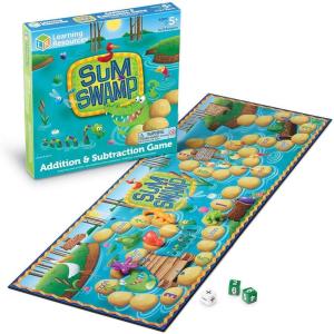 image:imageLearning Resources Sum Swamp Game Addition amp Subtraction Board Game  Educational Homeschool Elementary Math Classroom Must Haves Kindergarten Gifts for Kids Numbers for Boys and GirlsSum Swamp