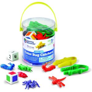 image:imageLearning Resources Take 10 Color Bug Catchers Fine Motor Skills For 24 Players Ages 3Bugs