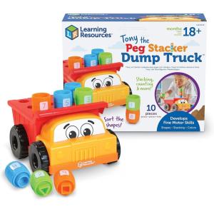 image:imageLearning Resources Tony the Peg Stacker Dump Truck  10 Pieces Ages 18 Months Fine Motor Skills Toy for Toddlers Preschool Toys