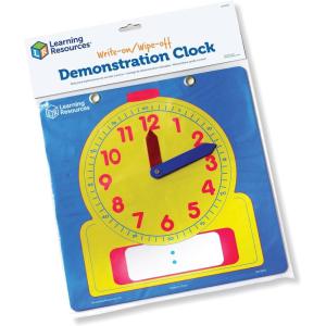 image:imageLearning Resources Write amp Wipe Demonstration Clock  1 Piece Clocks for Teaching First Grade Learning Games Teaching Time Essentials Homeschool Supplies Classroom Supplies