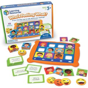 image:imageWhos Feeling What Social Emotional Learning Games Communication Games for Kids Emotion Toys Feeling Toys for Kids 49 Pieces Age 3Learning Games