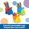 image:imageLearning Resources CreateaSpace Kiddy Center Trucks  5 Pieces Age 3 Kids Art Supply Storage Caddy Playroom and Classroom Organization School Supplies OrganizerTrucks
