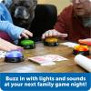 image:imageLearning Resources Lights and Sounds Buzzers  Classroom Must Haves Supplies Kids Toys Sound Effect Button Family Game Shows For Trivia Participation Tools Boys and Girls Birthday GiftsLights  Sounds Buzzers
