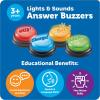 image:imageLearning Resources Lights and Sounds Buzzers  Classroom Must Haves Supplies Kids Toys Sound Effect Button Family Game Shows For Trivia Participation Tools Boys and Girls Birthday GiftsLights  Sounds Buzzers