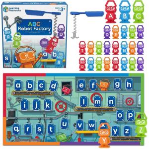 image:imageLearning Resources ABC Robot Factory  Alphabet Learning Toys for Toddlers Letter Recognition for Preschoolers Fine Motor Matching Letter Game Educational Kids Preschool and Homeschool Board Games