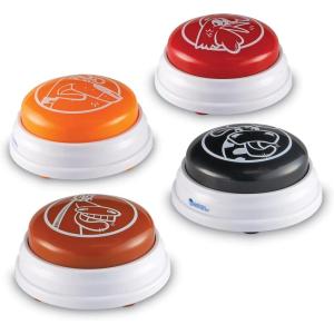 image:imageLearning Resources Barnyard Buzzers Set of 4 Assorted Sounds and Colors Ages 3