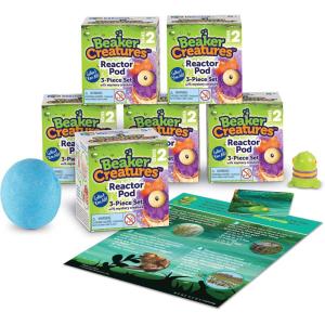 image:imageLearning Resources Beaker Creatures Series 2 Assorted Colors Homeschool Collectible Surprise Toys Collectible Figurines Surprise Toy Mystery Toy STEM 6Pack Pods Ages 5