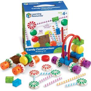 image:imageLearning Resources Candy Construction Building Set  92 Pieces Ages 4 Fine Motor Skills Toy Toddler Preschool STEM Gifts for Boys
